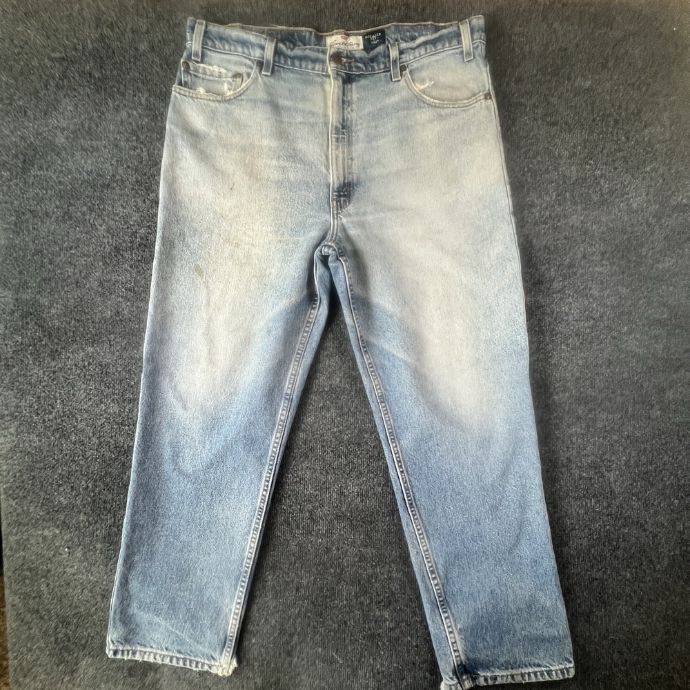 Levi's 540 Orange Tab Jeans Mens ACTUAL 37x29 Relaxed Fit 8" Leg Denim 90s